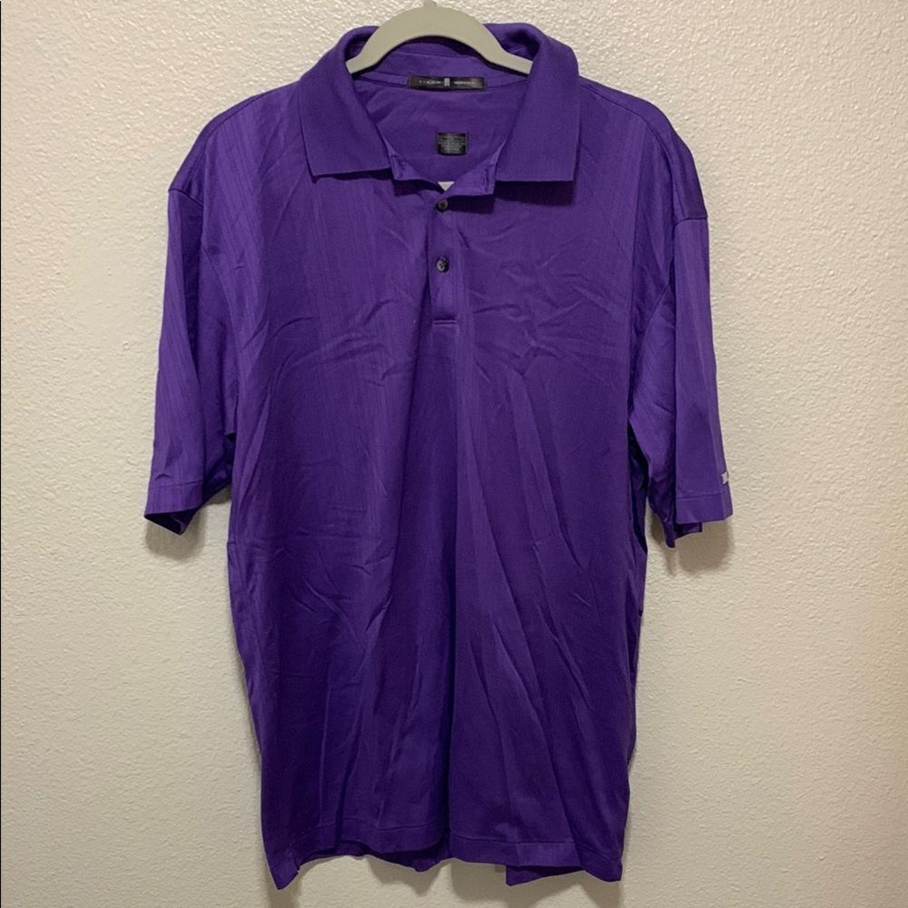 Tiger Woods Vibrant Purple Relaxed Fit Polo Shirt